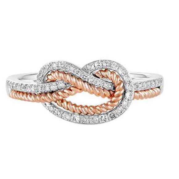 ✨SOLD OUT✨Two Tone Eternity Ring✨ - Picture 4 of 6